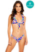 Luli Fama Water Blossoms Wavy Ruched Back Bottom